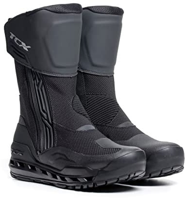 TCX Herren Clima 2 Surround Gore-TEX Motorrad-Touring-Stiefel, Black Dark Grey, 45 EU
