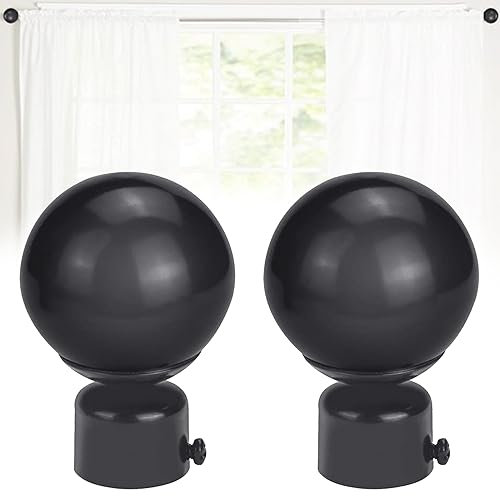 GEARMAX Jeu de 2 Embouts de Tringle à Rideaux en fer avec Embouts Durables et Résistants à la Décoloration, pour la Cuisine, la Chambre à Coucher
