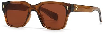 kachawoo Große Rahmen Sonnenbrille modische transparente Brillen Luxus Marke Designer Frauen Sonnenbrille Retro Trend klassische Gläser (brown)