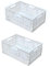 EURXLQ 2 Stück Klappbox Weiß 30×20×12cm,Klappkiste Körbe Aufbewahrung Zusammenklappbarer Tragbar Aufbewahrunskisten Bunt aufbewahrungskiste Geeignet für Küche,Bad,Büro,Schlafzimmer
