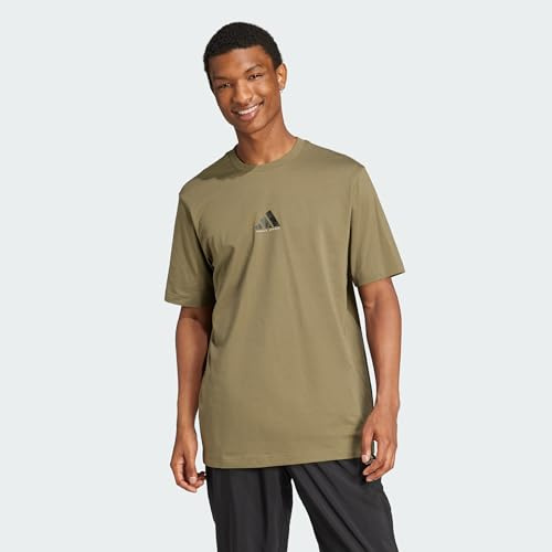 adidas Men's Codes Photoreal Graphic TEE, Olive strata, S