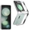 REY [Lot de 3] Coque pour Samsung Galaxy Z Flip 5, TPU Transparent en Silicone, Ultra Fine 0.33mm