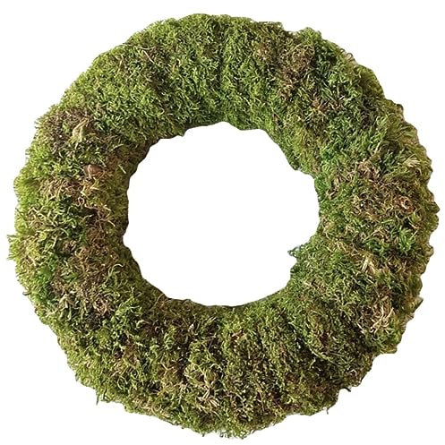 PRETYZOOM 2St Moosring Mooskranz Ring Girlande vor der Haustür Buchsbaum Kranz Ribbon Weihnachtsgirlande künstliche Pflanzen Anlage Kranzringe selber Machen Pflanzenring selber Machen Rattan