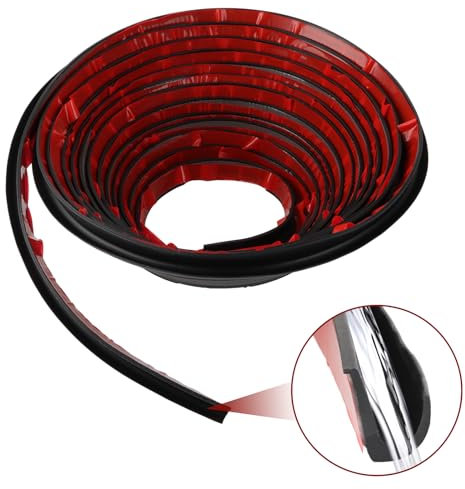 YAYODS 10M J-förmige Regenrinne Wohnmobil - Selbstklebend Gummi Dach-Regenumleitungsstreifen Regenrinnen - Schwarz Dachrinne Dachregenumleitung Regenrinne für RV, Autos, Wohnwagen, Boot, Fahrzeug