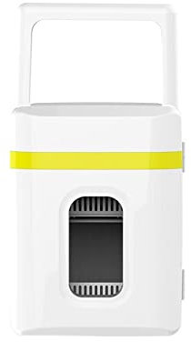 YYUFTTG Mini fridge Mini Refrigerator Small 10L Car Refrigerator Single Door Car Home Dual-Use Thermoelectric Mini Fridge Cooler Warmer(Yellow)