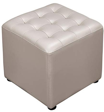 Quadratischer Couchtisch aus massivem Holz, quadratisch, 40 x 40 x 35 cm, Grau