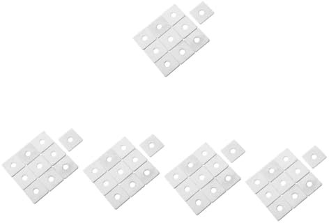 iplusmile 5 Sätze Vierkant Unterlegscheibendichtung Vierkant Befestigungselement Vierkant Lagerplatten Unterlegscheibe Hochleistungs Plattenbefestigung Vierkant 10 Stück * 5