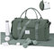 WEPLAN Sac de Sport Femme Homme Sac de Gym Léger Sac de Voyage avec Compartiment de Chaussures et Poche Humide Sacs de Sport Fitness Gym Duffle Bag Sac de Week-End Sac Polochon Piscine,Vert Armée