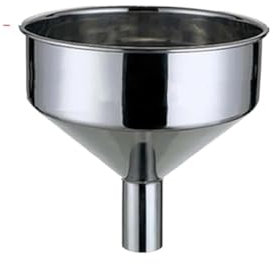 Large Funnel Stainless Steel Metal Wine Funnel Fuel Funnel Large Extra Large Belt Colander Funnel 25cm(B)