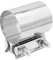Krtopo 3.0 Inch Exhaust Clamp - 304 Stainless Steel Butt Lap Joint Band Clamp Sleeve Coupler 3/76MM Universal Widened for Muffler Pipe Catalytic Converters Turbo Tail Pipe Reducer Exhaust Systems