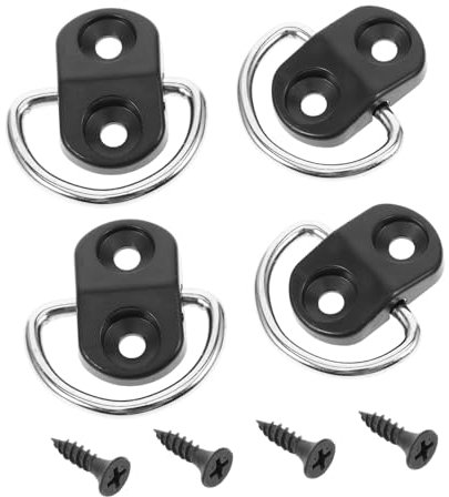 Gogogmee 4pezzi Anelli Di Ancoraggio Per Baule Auto Con Viti Ganci Regolabili Per Fissaggio Rete Bagagli Accessori Interni Per Organizzazione e Sicurezza Trasporto Carico