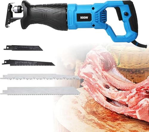 KJZQXYX Bone Saw Machine,Electric Bone Saw,Meat Cutting Tools,for Cutting Metal Wood Pork Beef Mutton Meat (1050W)
