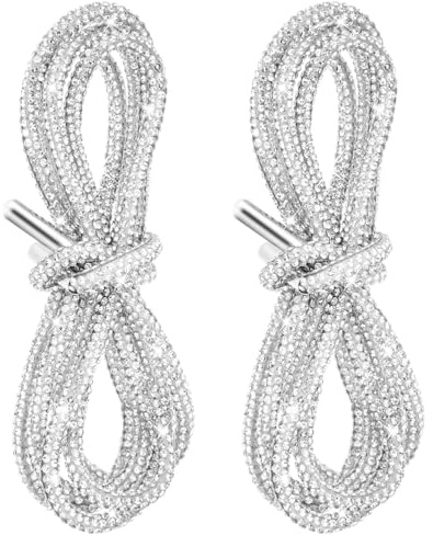 Bremorou Rhinestone Shoe Laces Glitter Bling Round Shoe Laces for Sneakers Sparkly Diamond Lace 47.2 Strings Women