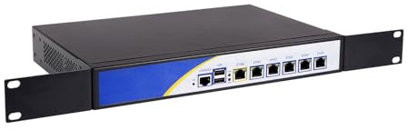 ANDAQI Firewall, PFSense, OPNsense, VPN, Network Security Micro Appliance, Router PC, Core I5 2430M, RS03, AES-NI, 6 x Gigabit LAN, 2 x USB, COM, VGA, Fan, 0 RAM, 0 Storage, Barebone No System