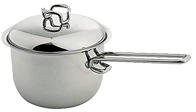 Serafino Zani Casseruola in Acciaio inox 18/10 con Coperchio Linea Karen (1 Manico 18 cm)