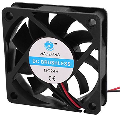 sourcing map DC 24V 60 x 60 x 15 mm en refroidissant ordinateur 9 pales ventilateurs en refroidissant Brushless