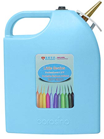 Carephy Portable Electric Balloon Inflator, Rechargeable Twisting Modeling Balloon Pump, Electric Balloon Pump Air Blower for Birthday/Party/Decoration (Blue)