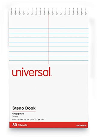 UNIVERSAL Essendant, Inc Steno Books, Steno, Gregg, 80SH, WH