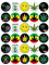 30 Cannabis-Blatt Marihuana Weed Ganja Cupcake Topper Essbare Oblaten Fee Kuchen Topper Geburtstag Kuchen