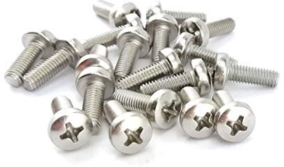 Linsenkopfschrauben mit Kreuzschlitz Phillips Edelstahl A2 DIN 7985 M2x6 (x50)