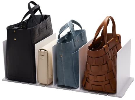 YAMAZAKI 4956 SMART Taschen-Organizer (2er-Set), weiß, ABS-Harz, minimalistisch, 31.8 x 24 x 21 cm