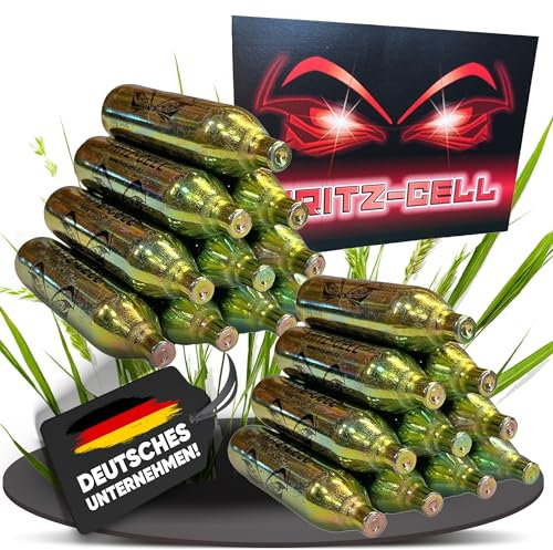 fritz-cell 20 12g Co2 Kapseln für Softair, Painball, Luftpistolen oder Luftgewehre