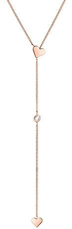 Tamaris Damen Halskette in Roségold aus Edelstahl TJ-0030-N-60