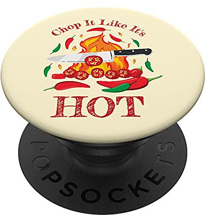 Chili Chilischote Scharfe Speisen Essen Kochen Hot Chilis PopSockets mit austauschbarem PopGrip