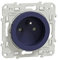 Schneider Electric S550059 Odace, toma de corriente 2P+T Cobalt, con tornillos, conexión rápida