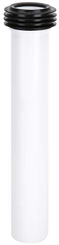 Nicoone Flush Pipe, White Concealed Toilet Water Tank Straight Flush Pipe Lengthened Flushing Tube Toilet Accessory
