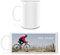 Manutextur Tasse mit Namen - personalisiert - Motiv Radsport 03 - viele Farben & Motive - weiß - persönliches Geschenk mit Wunsch-Motiv und Wunsch-Name