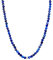 BERGERLIN Lapislazuli Halskette dunkel blau - blaue Kette - Silber - M-L
