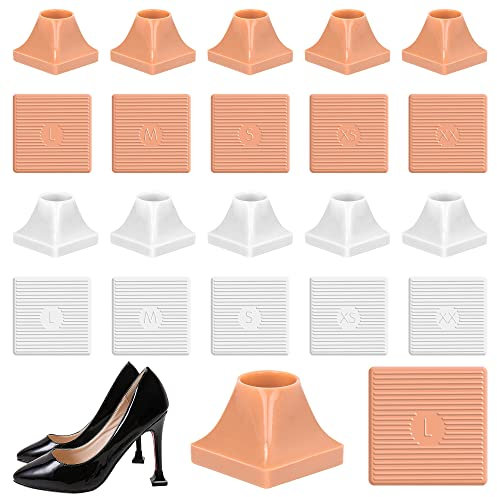 SooGree High Heel Protective Heel Caps, 10 Pairs Heel Tip Covers 5 Sizes High Heel Stoppers, Heel Covers Protectors for Heel Walking on Grass Soft Mud Gravel