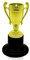 Zelaro Pokal Kinder Serie | Pokale Kindergeburtstag | Kleiner Henkelpokal als Geschenk für Kinder - Mitgebsel | Wanderpokal für jeden Anlass | Trophäe mini | Pokal klein in DREI Farben (Gold)