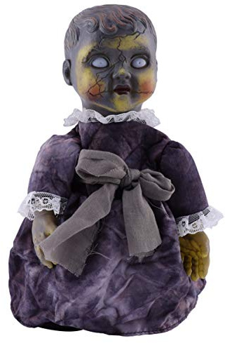 TOYANDONA 1stück Halloween Sprachaktivierte Induktionspuppe Leuchtende Gehende Dekoration Für Gruselfeste Gruselige Requisiten Für Partys Ohne Batterie Für Halloween-feiern Und Streiche
