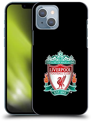 Head Case Designs Offizielle Liverpool Football Club Schwarz 1 Crest 1 Harte Rueckseiten Handyhülle Hülle Huelle kompatibel mit Apple iPhone 14