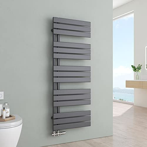S'AFIELINA Badheizkörper 1320x500mm 695W Anthrazit, Handtuchheizkörper