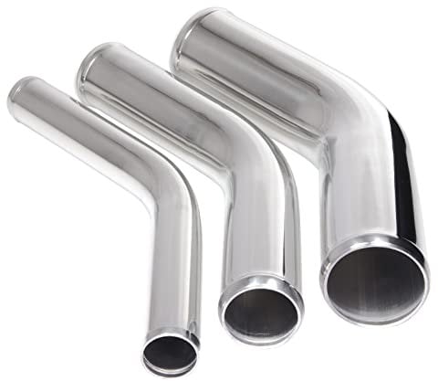 1 Stück Alu-Bogen 30°Grad AD-Ø 57mm Alurohr poliert & gebördelt Alu Rohrbogen | AUSWAHL 1-10 Stück & 13-114 mm Außen-Durchmesser | Aluminium Rohr Winkel Motor KFZ LLK Bogen Turbo | PREMIUM