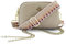 Woodland Leathers Genuine Leather Ladies Cross Body Bag, Shoulder Bag With Adjustable Wide Strap, Chain And Wrest Band, Italian Designed Multipurpose Shoulder & Crossbody Bags For Women (Beige)