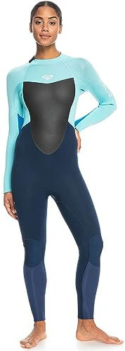 Roxy 2023 - Muta da Donna Prologue Con Zip posteriore, 4/3 mm, di buon umore, facile da stirare, leggera