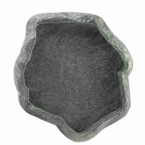 Ejoyous Reptilien Wasser Tablett ABS Resin Durable Repti Rock Feeder Wasser und Futterschale für Schildkröte und Eidechse - Robuste Futterschüssel zum Füttern und Tränken von Haustieren (S)