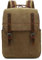 DORRISO Elegant Rucksack Herren Groß Vintage Daypack für 15.6 Zoll Laptop mit Griff Mehrere Fächer Schulrucksack für Reisen Lässig Business College Camping Canvas Herren Backpack Braun