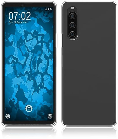 PhoneNatic Case kompatibel mit Sony Xperia 10 V in transparent Silikon Hülle Cover