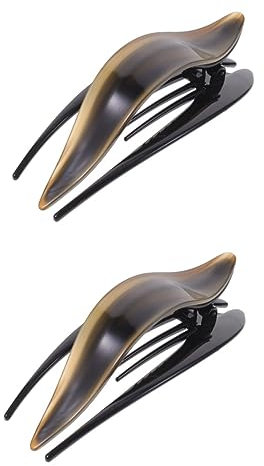 POPETPOP Lot De 2 Grandes Pinces À Cheveux Plates Et Robustes Pour Cheveux Épais Accessoires Pour Cheveux Fins Et Fins