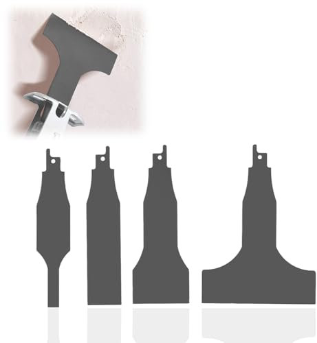 Reciprocating Saw Scraper, Sawzall Scraper Blade, 4PCS Reciprocating Saw Scraper Blade Multifunctional High Carbon Steel Tile Washing Tools