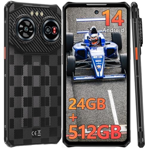 IIIF150 Air 3 Outdoor Smartphone Android 14, 24GB RAM+512GB ROM Outdoor Handy Ohne Vertrag, 100MP+20MP Nachtsicht, 5500mAh/30W Baustellenhandy, 6.6 Bildschirm, IP68 Wasserdicht/NFC/4G Dual SIM/OTG