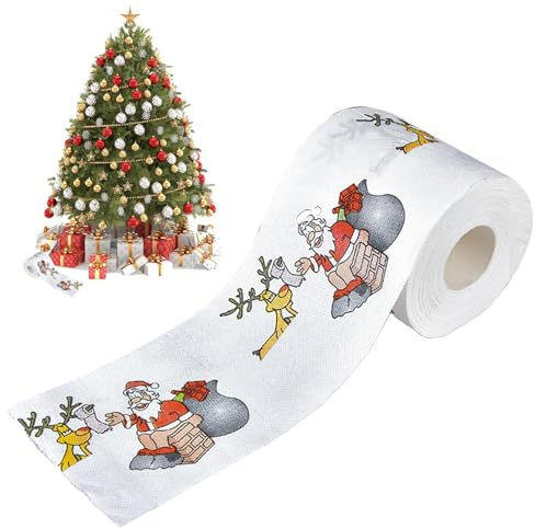 Weihnachts-Toilettenpapier - Toilettenpapier, Rentier-