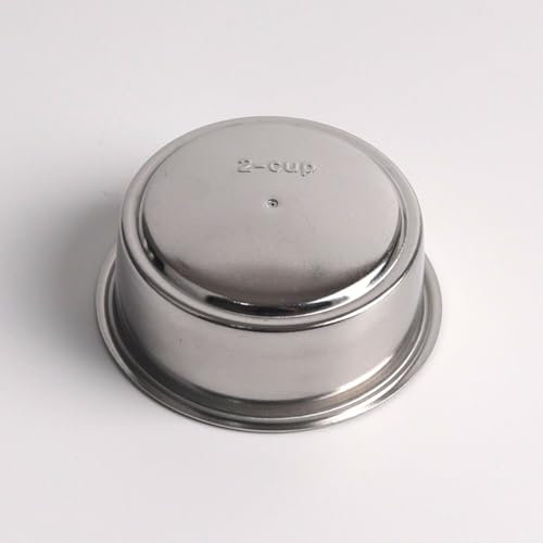 Filtro a pressione da 51 mm, per Cecotec/Casabrews CM5418, portafiltro a doppia parete, 51 mm, 2 tazze