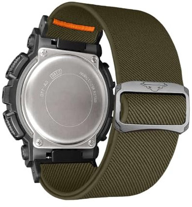YOOSIDE Weiche dehnbare Schleife Nylon Armbänder für Casio gshock DW-5600/8900, Elastisches Nylon einstellbar geflochten Uhrenarmband für GA-100/GW-B5600/GB-5600 /GW-6900 (Grün)