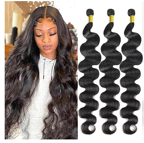 Haarverlängerungen 10-30 Zoll Natürliche Schwarze Lange Körper Welle Bundles 100% Reine Menschenhaar-webart Bundles Remy Menschenhaar Extensions 1/3/4 Bundles Echthaarbündel(20inch (1 PC))